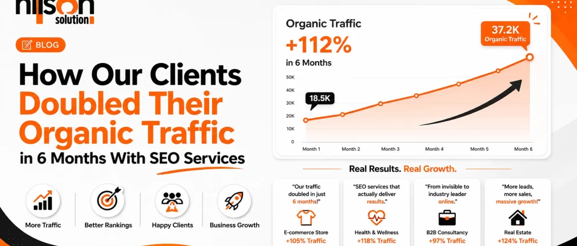 How Our Clients Doubled Their Organic Traffic in 6 Months With SEO Services