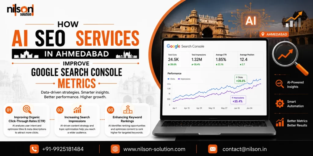 How AI SEO Services in Ahmedabad Improve Google Search Console Metrics