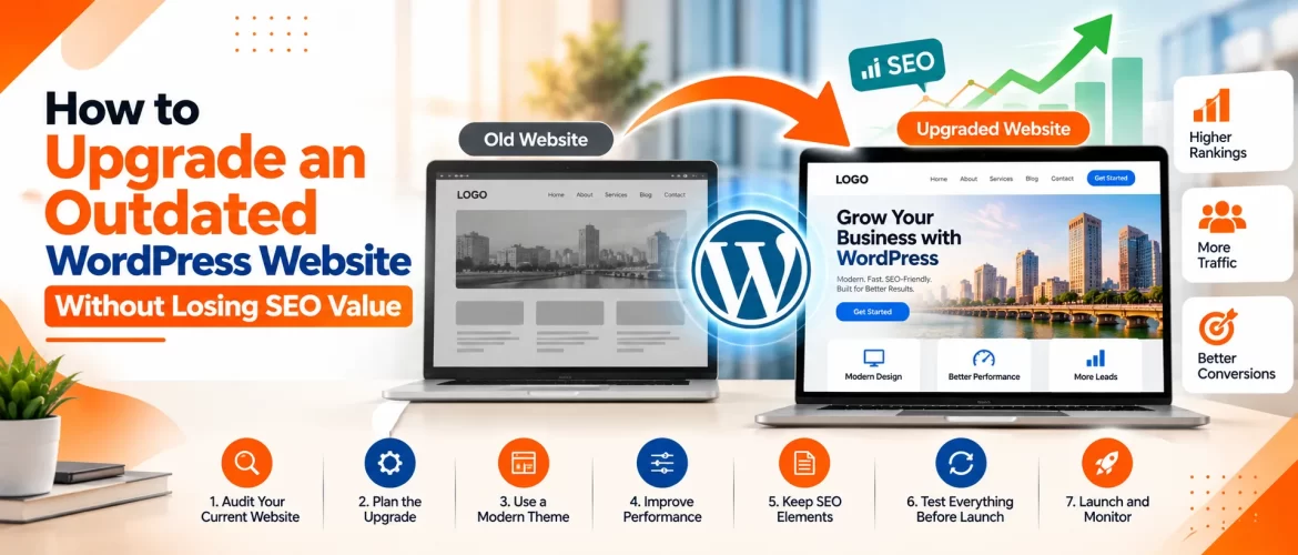 How to Upgrade an Outdated WordPress Website Without Losing SEO Value